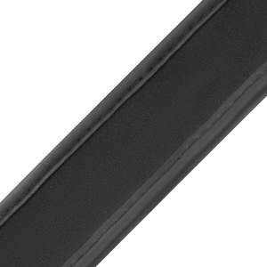 Detail shot of a BDSM collar with leash made from vegan leather