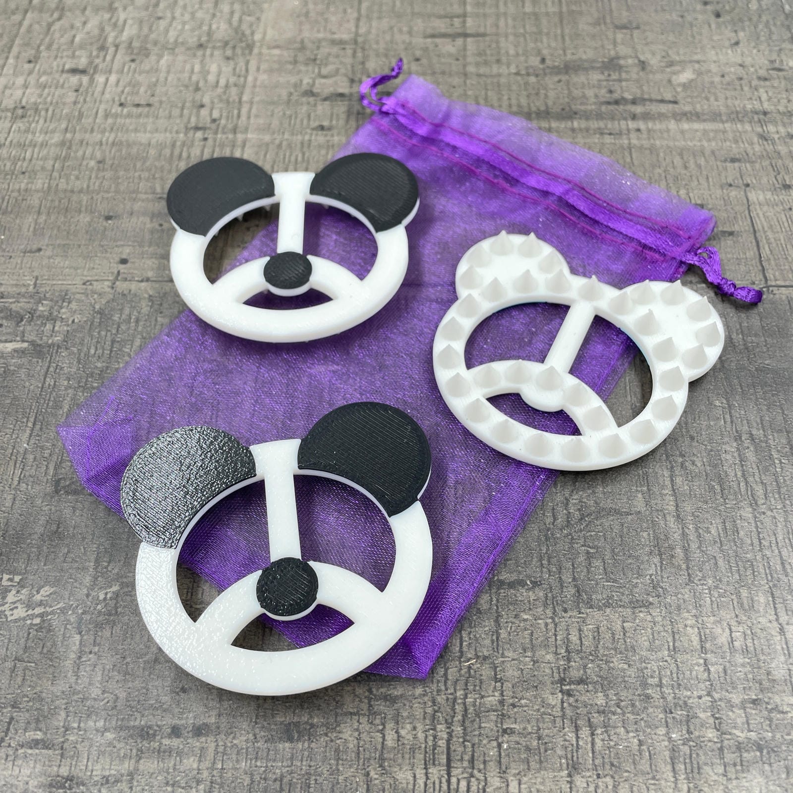 Shibari touw spikes in de vorm van beren - Panda beren