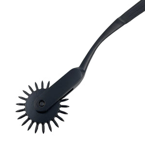 A wartenberg pinwheel for BDSM in black