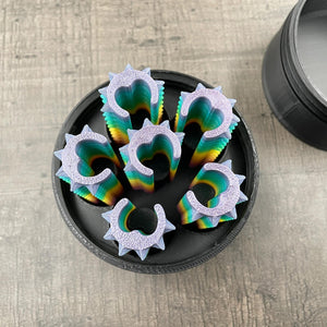 Een set van 6 shibari rope spikes in een doosje