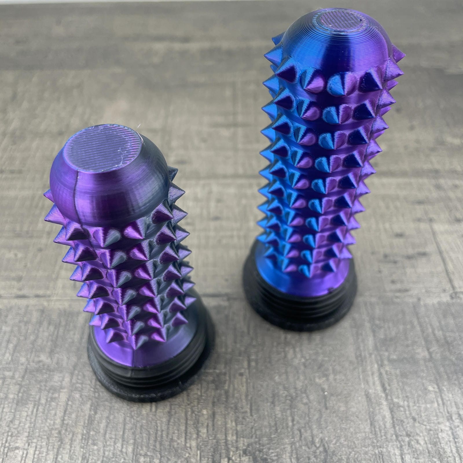 Een paars met blauwe stimming-tool voor autisme en overprikkeling